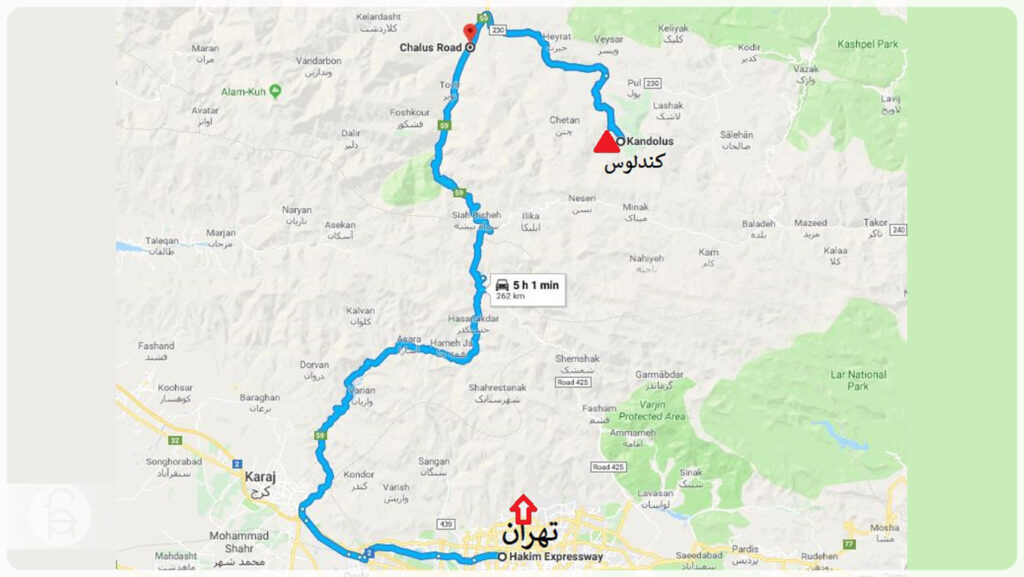 موقعیت جغرافیایی روستای کندلوس